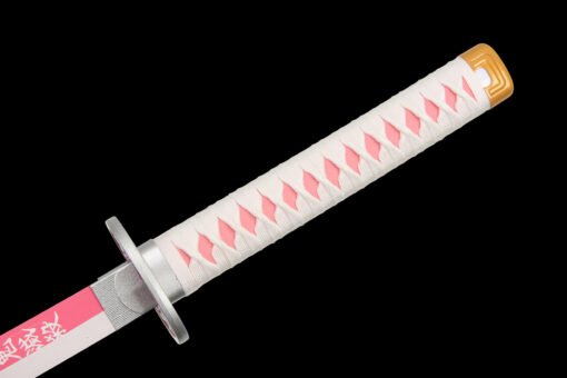 Kanao Sword ：Wooden Anime Sword White Blade And White Handle Kanao For Tsuyuri Cosplay (3)