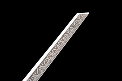 Handmade Katana：Manganese Steel,Black sheath and black handle,Black Sword,Must have Collection,Outdoor Leisure,Not sharp (5)