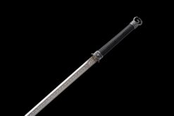 Handmade Katana：Manganese Steel,Black sheath and black handle,Black Sword,Must have Collection,Outdoor Leisure,Not sharp (8)