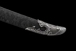 Handmade Katana Black scabbard and Black scabbard, High manganese steel, High Quality Blade,Fighting Master, Collectible Sword, Not sharp (11)