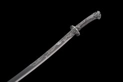Handmade Katana Black scabbard and Black scabbard, High manganese steel, High Quality Blade,Fighting Master, Collectible Sword, Not sharp (12)