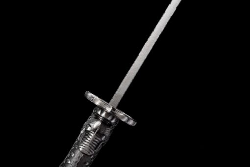Handmade Katana Black scabbard and Black scabbard, High manganese steel, High Quality Blade,Fighting Master, Collectible Sword, Not sharp (9)