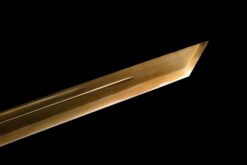Handmade Katana Black scabbard and brass handle, Collectible Sword, Dragon Sword, Traditional Style, Real Katana, Not sharp (8)