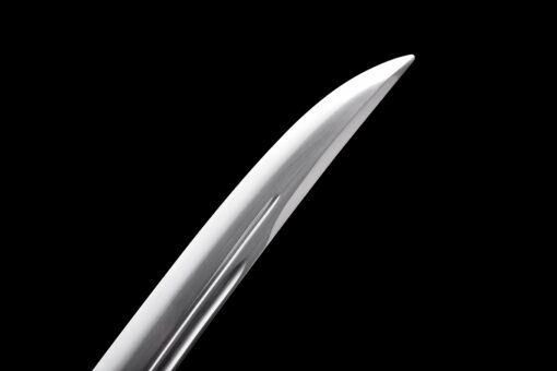 Handmade Katana Black scabbard and silver handle, High manganese steel, Traditional Chinese style, Collectible Sword, Not sharp (6)