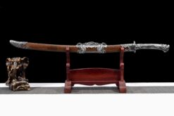 Handmade Katana Solid wood scabbard and alloy handle, High manganese steel,Traditional Style, Collectible Sword, Not sharp (2)
