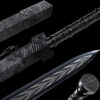 Handmade SwordBlack blade and black handle,Manganese Steel,Collectible Sword,Fighting Master,Traditional style,Not sharp (1)