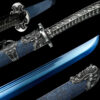 Handmade Katana:Blue scabbard, Blue Blade,Traditional Chinese Style,Manganese Steel Blade,Must have for Collection0011