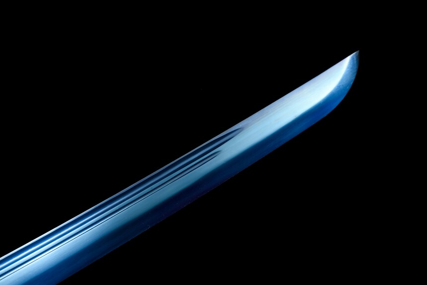 Handmade Katana:Blue scabbard, Blue Blade,Traditional Chinese Style,Manganese Steel Blade,Must have for Collection0018