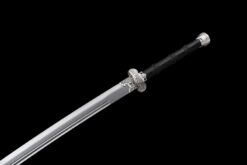 cold moon manganese steel tang dao black hardwood antique silver full tang straight sword 16
