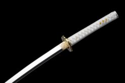 frozen mystery 9610 spring steel katana starry blue saya battle ready white handle 03