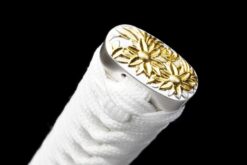 frozen mystery 9610 spring steel katana starry blue saya battle ready white handle 08