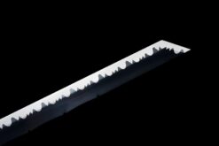 dark soul tactical xiu chun dao black roasted manganese steel camouflage leather saya 10