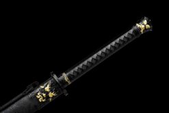 dragon king crimson flame tang dao red roasted manganese steel dragon motif leather saya 13