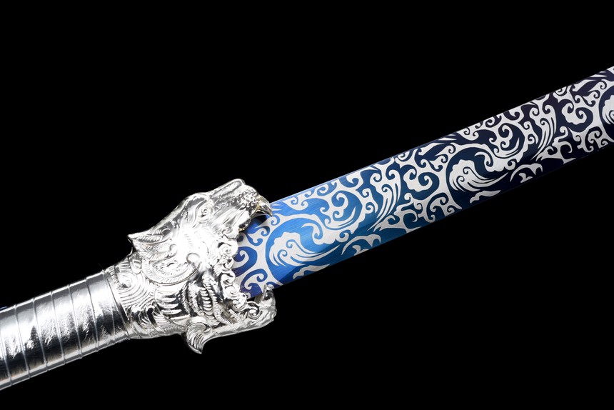 fu hu silver tiger xiu chun dao blue roasted manganese steel phoenix tail silver saya 07