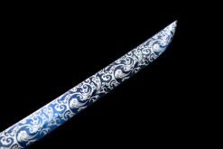 fu hu silver tiger xiu chun dao blue roasted manganese steel phoenix tail silver saya 08