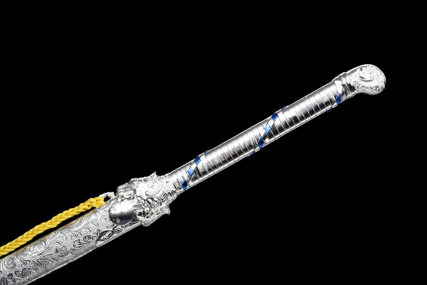 fu hu silver tiger xiu chun dao blue roasted manganese steel phoenix tail silver saya 09