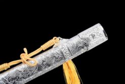 silver phoenix dance xiu chun dao blue roasted manganese steel silver phoenix tail saya 05