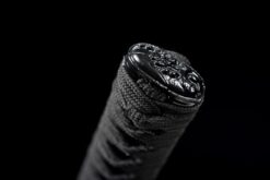 the black widow hand forged spring steel katana gold web pattern saya battle ready 16 1