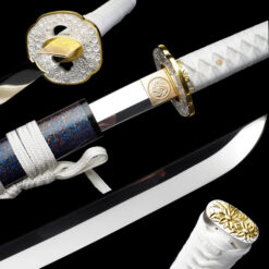 the frozen star hand forged 9610 spring steel katana galaxy blue saya battle ready main