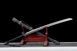dragon scale tactical xiuchun dao silver etched blade battle ready spring steel 02