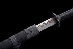 dragon scale tactical xiuchun dao silver etched blade battle ready spring steel 09