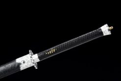 frost wind baked blue high manganese steel xiuchun dao silver plum motif battle ready 11