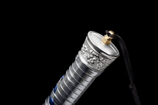Lightning Flash - Blue Lightning Motif Manganese Steel Xiuchun Dao