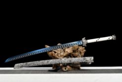 peacock plume blue manganese steel xiuchun dao silver floral motif battle ready 01