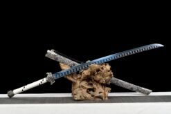 peacock plume blue manganese steel xiuchun dao silver floral motif battle ready 02