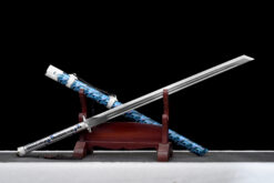 thunder strike high performance manganese steel xiuchun dao blue lightning pattern battle ready 03