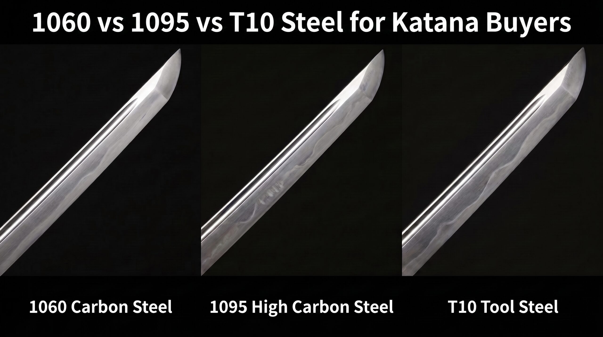 1060 vs 1095 vs T10 Steel for Katana Buyers