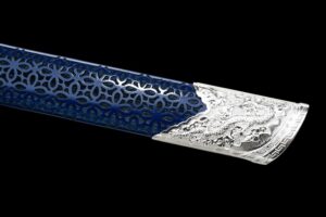 azure dragons soul high manganese steel tang dao silver dragon fittings battle ready 04