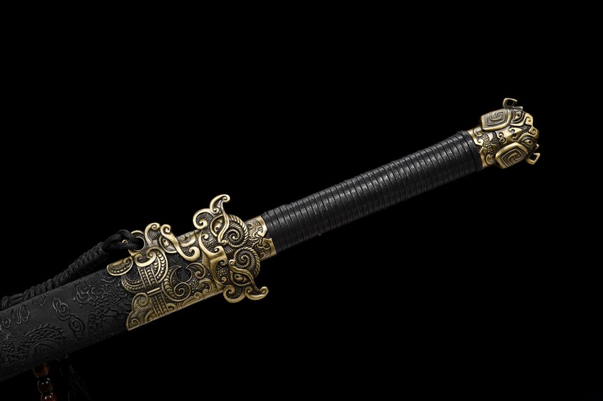 lingzong hand forged manganese steel tang dao thunder god fittings double bo hi 06