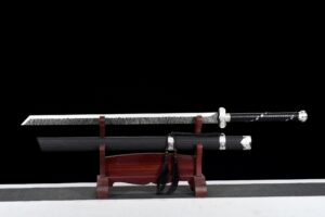 dark night hand forged high performance spring steel tang dao blackout tactical battle ready 01