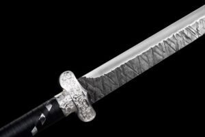 dark night hand forged high performance spring steel tang dao blackout tactical battle ready 05