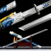 meteor lightning high manganese steel tang dao blue scabbard dragon fittings main